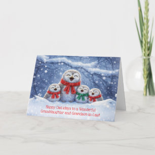Kleinzoon en schoondochter Kerstman Kaart