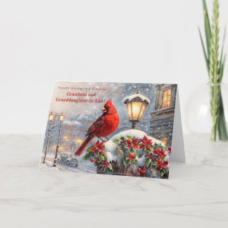Kleinzoon en schoondochter Kerstmis Kaart