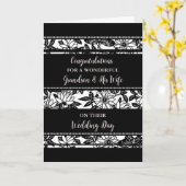 Kleinzoon en zijn vrouw trouwdag gefeliciteerd kaart (Gele Bloem)