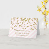 Kleinzoon en zijn vrouw trouwdag gefeliciteerd kaart (Gele Bloem)