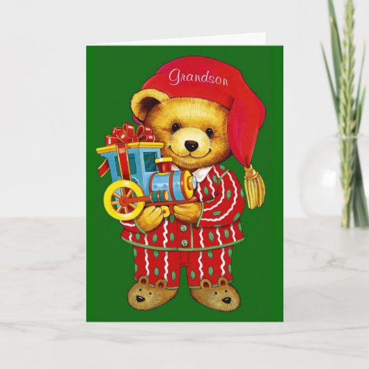 Kleinzoon Feestdagen Kaart (Voorkant)