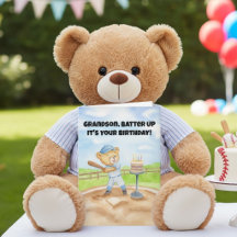Kleinzoon Gefeliciteerd Verjaardag Honkbal Teddybe