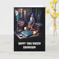 Kleinzoon Gelukkig Halloween met Schattigee Mystie