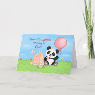 Kleinzoon Gelukkige Halve Verjaardag Panda met Taa Kaart