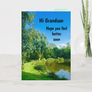 Kleinzoon Get Well Soon ontwerp Groet Kaart
