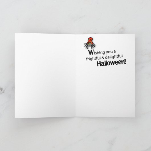 Kleinzoon Grappige Halloween Bugs en Hisses Kaart (Binnen)