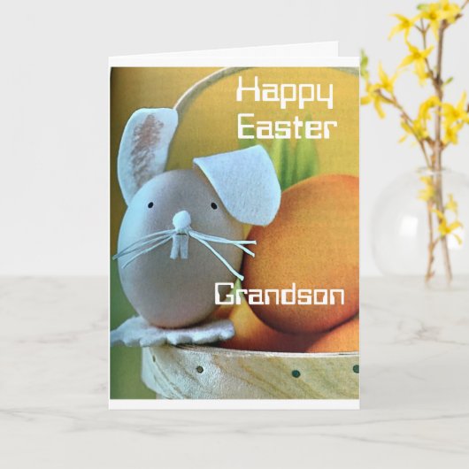 ***KLEINZOON*** JE BENT EEN GOED EI (PASEN) KAART (Gele Bloem)