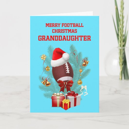 Kleinzoon kerst voetbal feestdagen kaart (Voorkant)