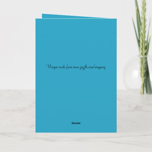 kleinzoon Kerstmis Kaart (Achterkant)