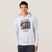 Kleinzoon Regular Opa Maar Cooler Aangepaste Foto Hoodie (Voorkant volledig)