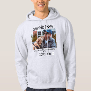 Kleinzoon Regular Opa Maar Cooler Aangepaste Foto Hoodie