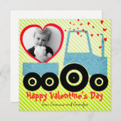 Kleinzoon Schattig Rood Hart Jongen Valentijnsdag Feestdagenkaart (Voorkant / Achterkant)