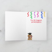 Kleinzoon Schattigee hond Afstuderen Kaart (Binnen)