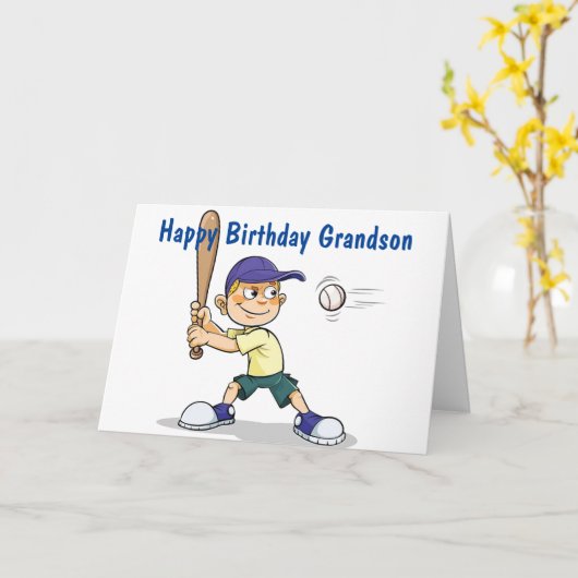 **KLEINZOON** SLAAG OP/HEB EEN GELUKKIGE VERJAARDA KAART (Gele Bloem)