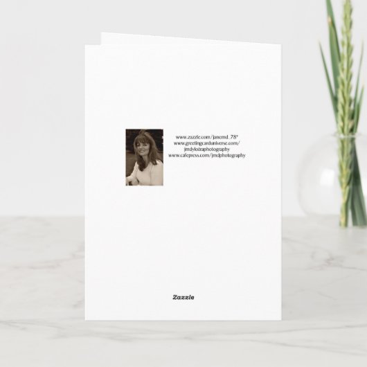 Kleinzoon Snowman Kerst Kaart (Achterkant)