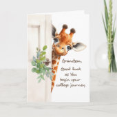Kleinzoon Succes College Journey Giraffe Peaking Kaart (Voorkant)