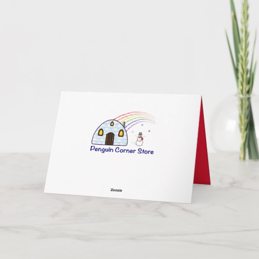 Kleinzoon: T-Rex in Santa Hat voor Kerstmis! Feestdagen Kaart (Achterkant)