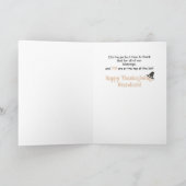 Kleinzoon, Thanksgiving Turkije, religieus Feestdagen Kaart (Binnen)