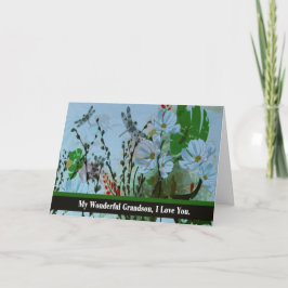 Kleinzoon, vaarwel van terminaal zieke Grootouder Kaart