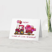 Kleinzoon Valentijnsdag ladingen van liefde en har Kaart (Voorkant)