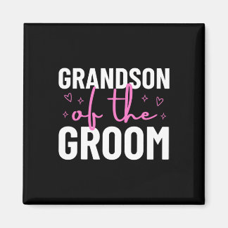 Kleinzoon van de bruidegom huwelijksfeest familie magneet