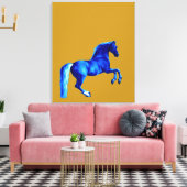 Kleinzoon van de Godolphin Arabian Blu Canvas Prin Afdruk (Insitu (Woonkamer))