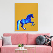 Kleinzoon van de Godolphin Arabian Blu Canvas Prin Afdruk (Insitu (Woonkamer))