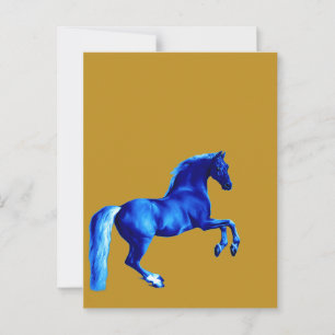 Kleinzoon van de Godolphin Arabian Blu Canvas Prin Briefkaart
