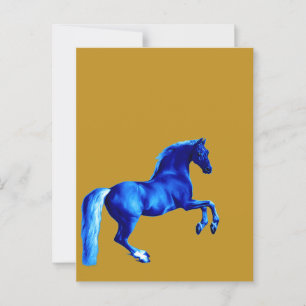 Kleinzoon van de Godolphin Arabian Blu Canvas Prin Briefkaart