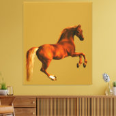Kleinzoon van de Godolphin Arabian Canvas Afdruk (Insitu (Woonkamer))