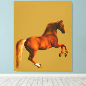 Kleinzoon van de Godolphin Arabian Canvas Afdruk (Insitu (Houten vloer))