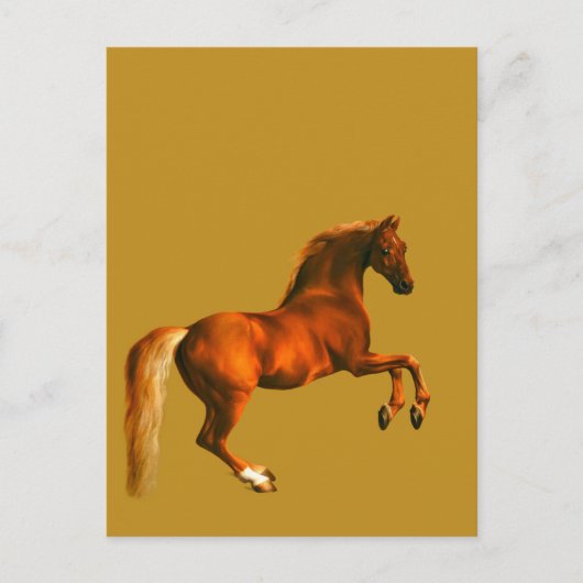 Kleinzoon van de Godolphin Arabian. Goud Briefkaart (Voorkant)