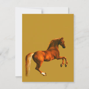 Kleinzoon van de Godolphin Arabian ... op Goud Briefkaart