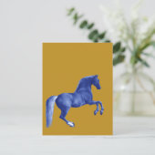 Kleinzoon van de Godolphin Arabian ... op Goud Briefkaart (Staand voorkant)