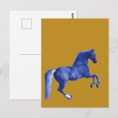 Kleinzoon van de Godolphin Arabian ... op Goud Briefkaart (Voorkant / Achterkant)