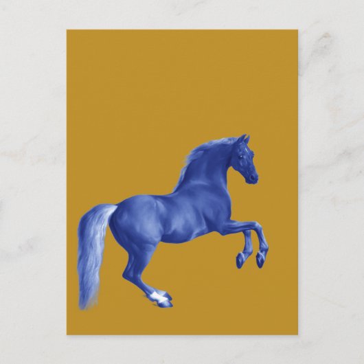 Kleinzoon van de Godolphin Arabian ... op Goud Briefkaart (Voorkant)