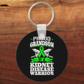 Kleinzoon van een nierziekte Warrior CID Awareness Sleutelhanger (Voorkant)