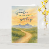 Kleinzoon van harte weg naar College Mountain Kaart (Gele Bloem)