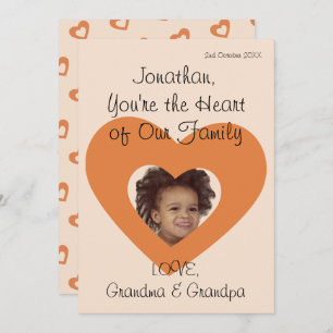 Kleinzoon Verjaardag Groet Rustiek Eenvoudige Foto Feestdagenkaart