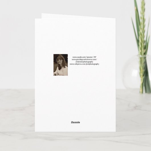 Kleinzoon Verjaardag, Jongen op het Strand Kaart (Achterkant)