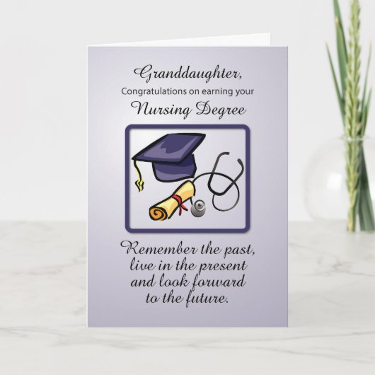 Kleinzoon verpleegkunde diploma afstuderen kaart (Voorkant)
