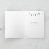 Kleinzoon's verjaardag Teddy Bear Groet Kaart (Binnen)