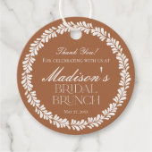 Kleitegel Talavera Spaans Fiesta Bruidsbrunch Bedankjes Labels (Voorkant)