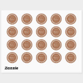 Kleitegels Spaanse Fiesta Bruidsbrunch Ronde Sticker (Vel)