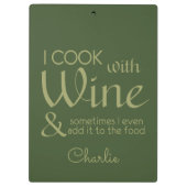 Klembord aangepaste wijnprijsopgave (Achterkant)