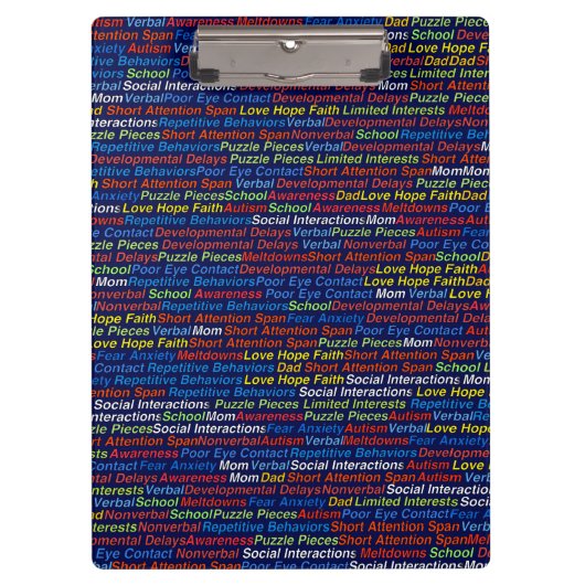 Klembord Autism Awareness (Voorkant)