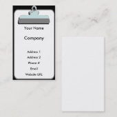 Klembord-bedrijf Visitekaartje (Voorkant / Achterkant)