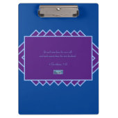 Klembord Blauw (Paarse driehoeken) RFPMDesigns©️20 (Voorkant)