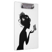 Klembord De vrouw witte vlinders (Rechts)