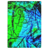 Klembord donkerblauw abstract recycle kleur (Achterkant)